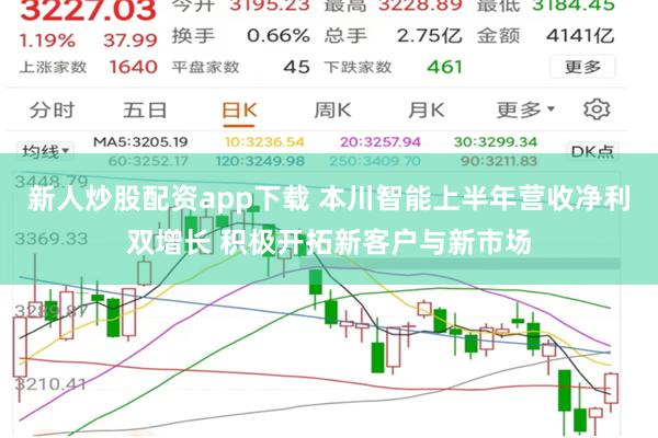 新人炒股配资app下载 本川智能上半年营收净利双增长 积极开拓新客户与新市场