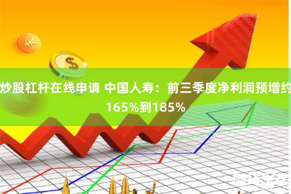 炒股杠杆在线申请 中国人寿：前三季度净利润预增约165%到185%