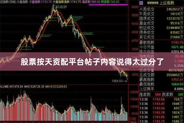 股票按天资配平台帖子内容说得太过分了