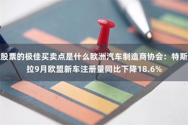 股票的极佳买卖点是什么欧洲汽车制造商协会:特斯拉9月欧盟新车注册量同比下降18.6%
